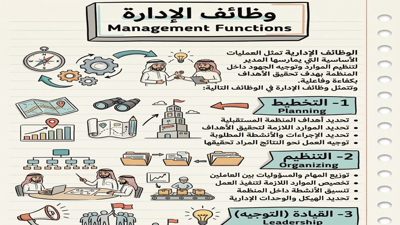 وظائف الإدارة Functions of Management