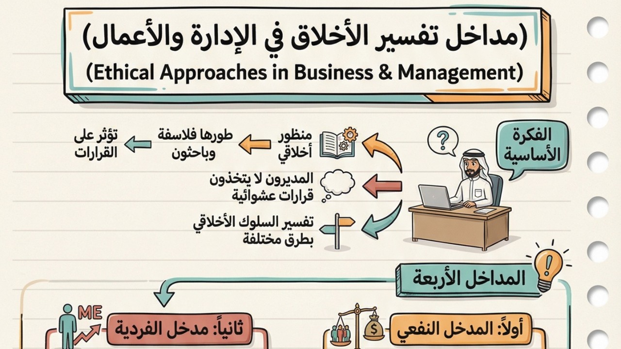 مداخل تفسير الأخلاق في الإدارة والأعمال  Ethical Approaches in Business & Management
